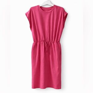 NWT a new day drawstring waist pocket t shirt dress